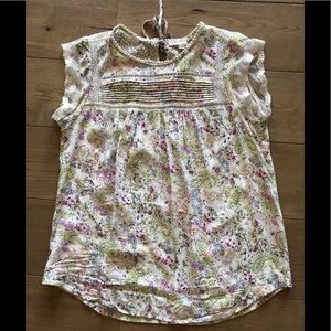 Cap sleeve blouse from Anthropologie